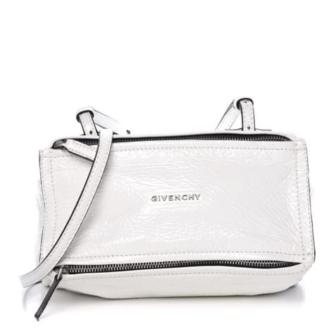 givenchy patent deerskin review|Givenchy: White Mini Pandora Bag .